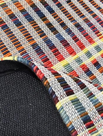 Tapis kilim LINIR, fait à la main en laine motif géométrique