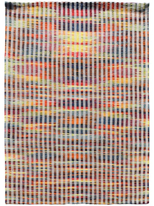 Tapis kilim LINIR, fait à la main en laine motif géométrique - Kiabi