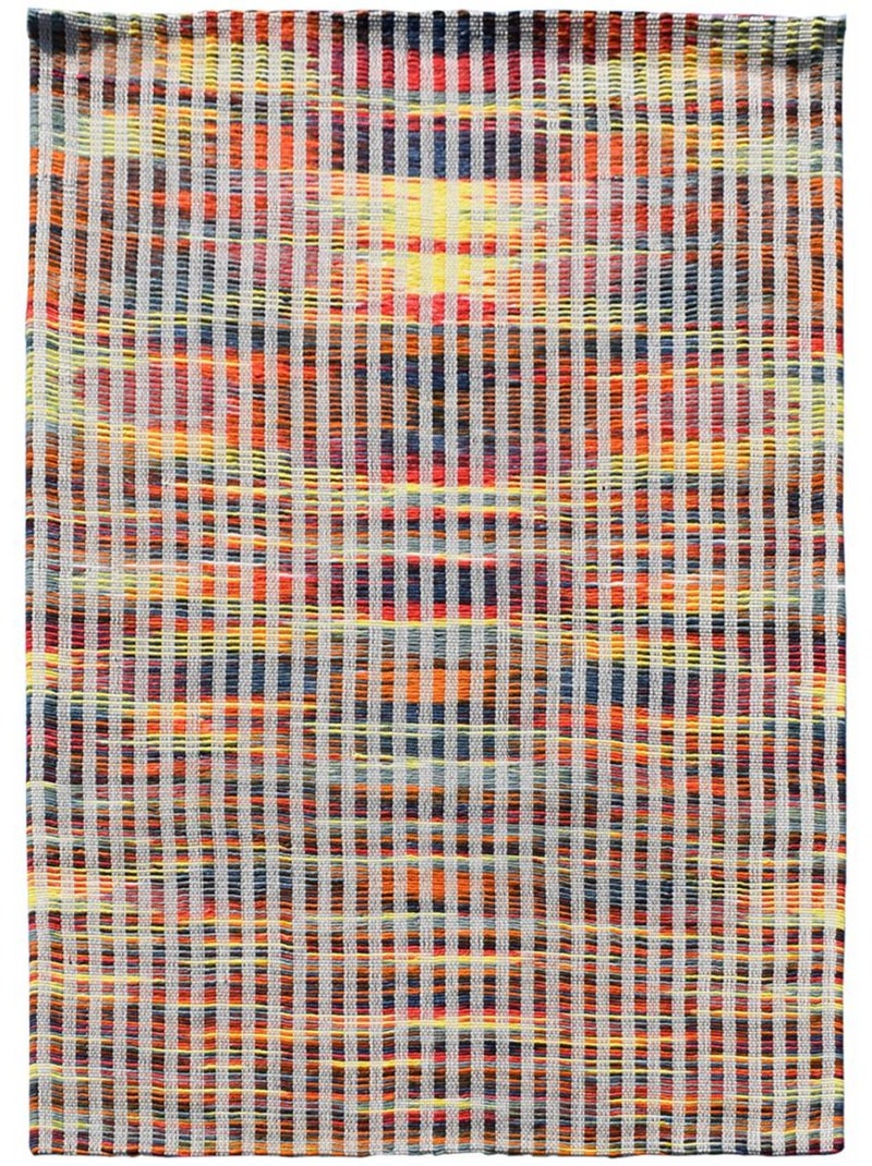 Tapis kilim LINIR, fait à la main en laine motif géométrique Multicolore - Kiabi