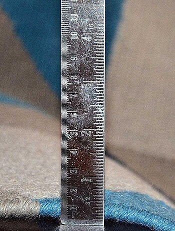 Tapis kilim LYN12 SCANDIN, fait main en laine motif géométrique