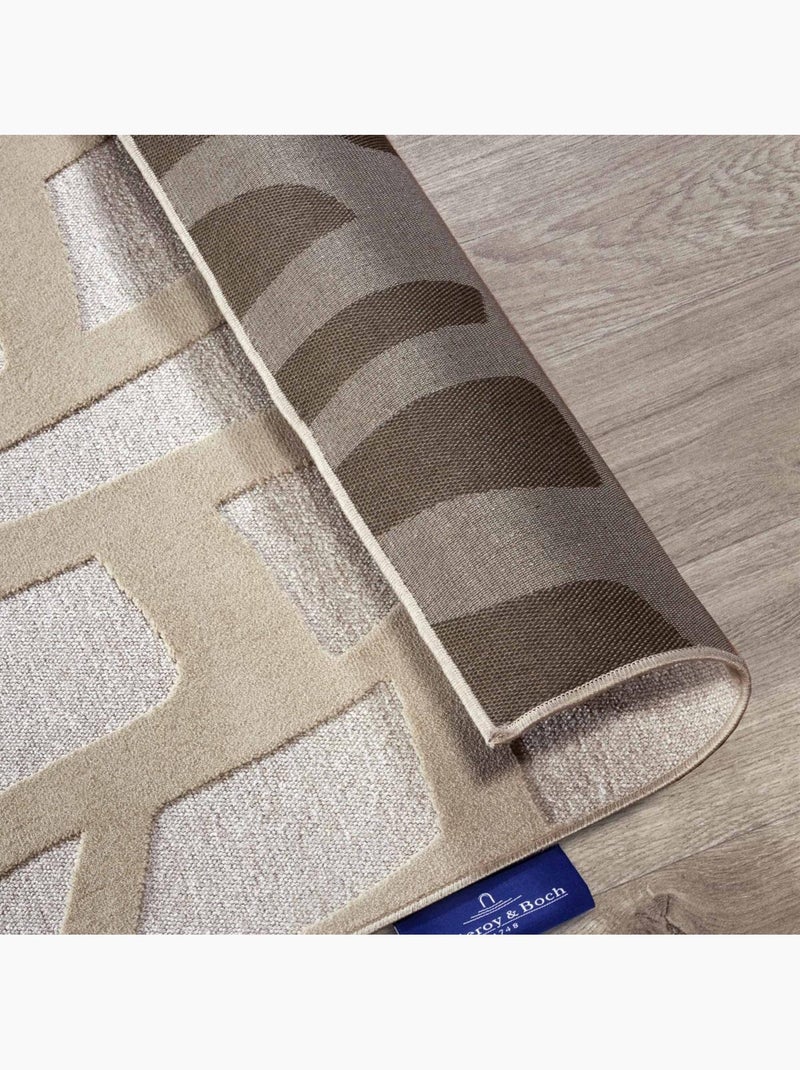 Tapis kilim, motif géométrique authentique, kilim tissé, therese Ecru - Kiabi