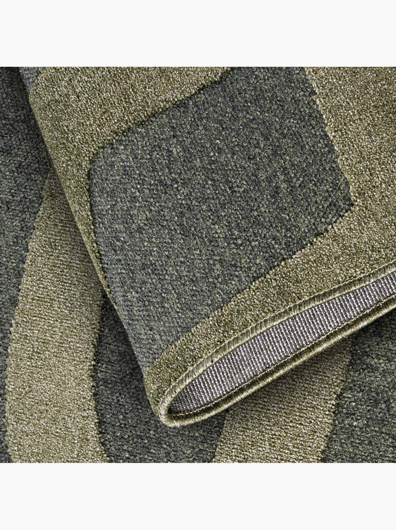 Tapis kilim, motif géométrique authentique, kilim tissé, therese Vert - Kiabi