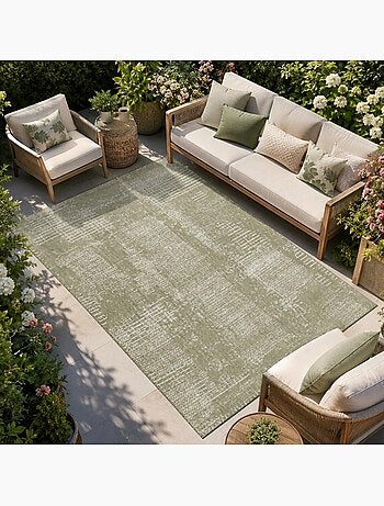Tapis kilim, motif géométrique, tissé à plat, style ethnique