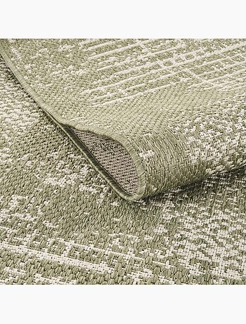 Tapis kilim, motif géométrique, tissé à plat, style ethnique