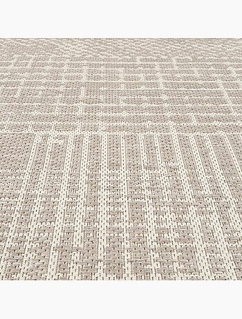 Tapis kilim, motif géométrique tissé, style artisanal lyn53 trame 2