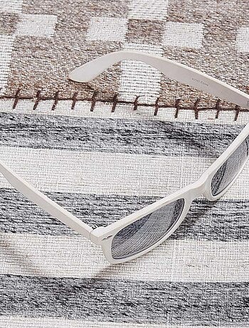 Tapis kilim PATCHWINDIA, fait à la main en laine motif géométrique