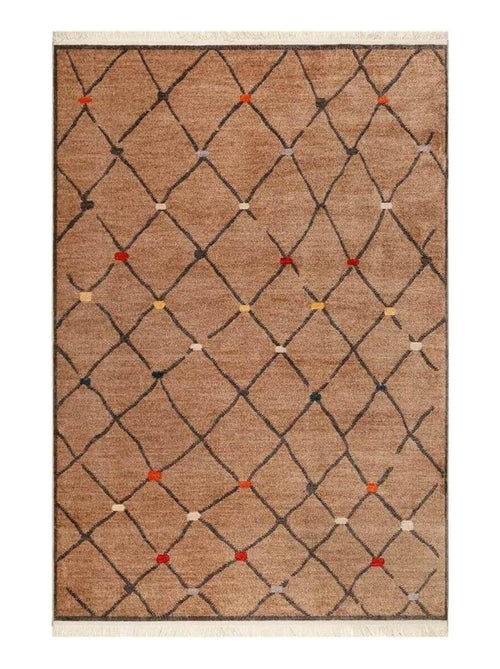 Tapis kilim pour salon berbère rectangle Marché Bonsecours - Kiabi