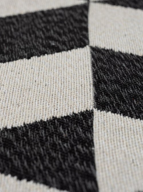Tapis kilim reversible en coton motif géométrique BI - Kiabi