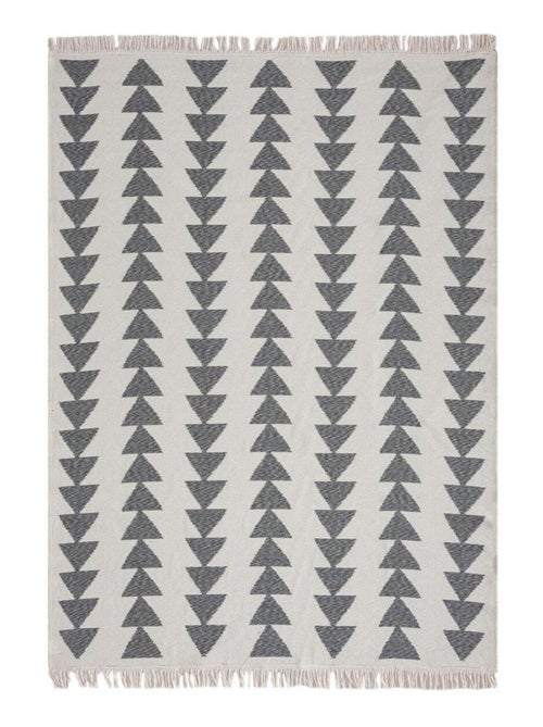 Tapis kilim reversible en coton motif scandinave BE - Kiabi