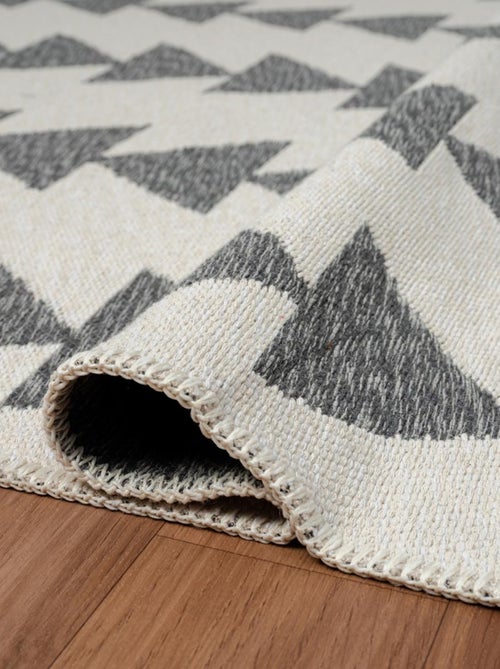 Tapis kilim reversible en coton motif scandinave BE - Kiabi