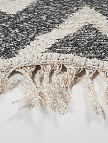 Tapis kilim reversible en coton motif scandinave BY