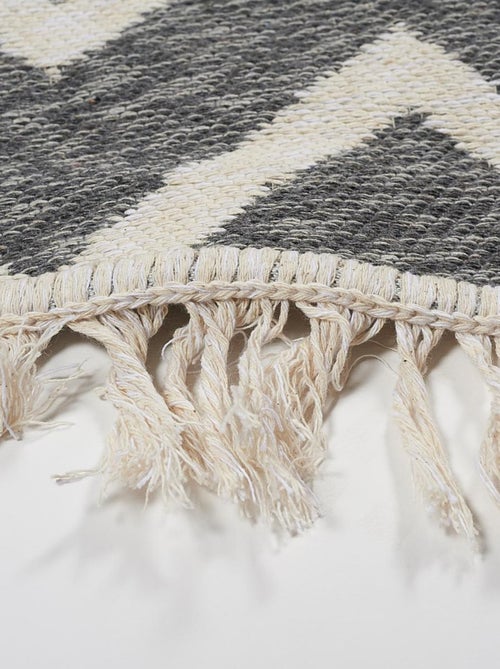 Tapis kilim reversible en coton motif scandinave BY - Kiabi