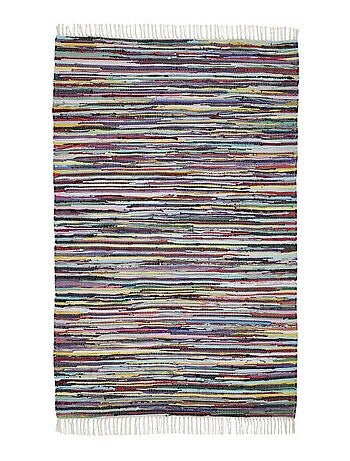 Tapis kilim tissé en coton motif ethnique TIMULTI