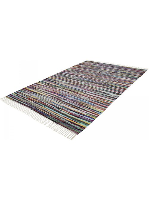 Tapis kilim tissé en coton motif ethnique TIMULTI - Kiabi