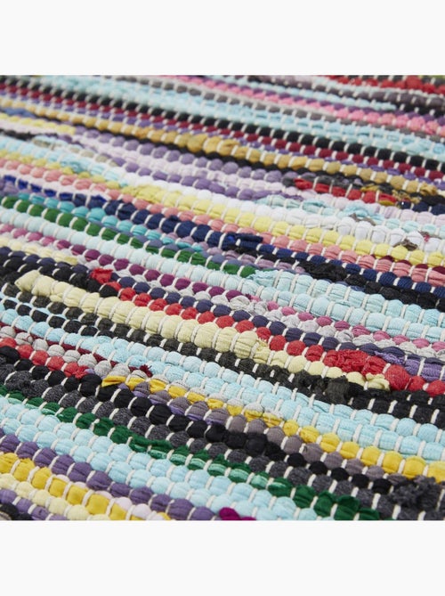 Tapis kilim tissé en coton motif ethnique TIMULTI - Kiabi