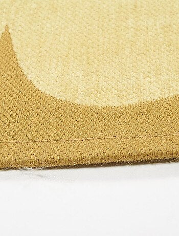 Tapis kilim tissé en coton motif floral ALIXIA