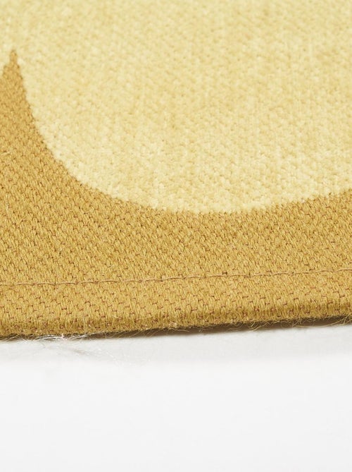 Tapis kilim tissé en coton motif floral ALIXIA - Kiabi
