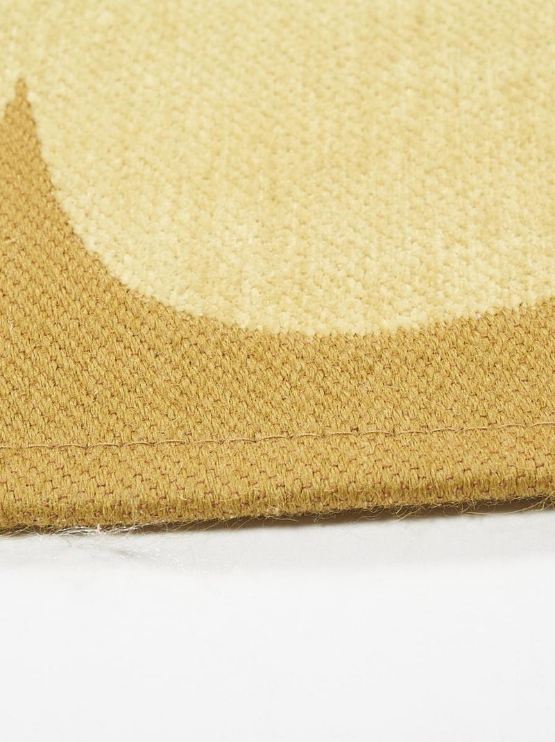 Tapis kilim tissé en coton motif floral ALIXIA Beige - Kiabi