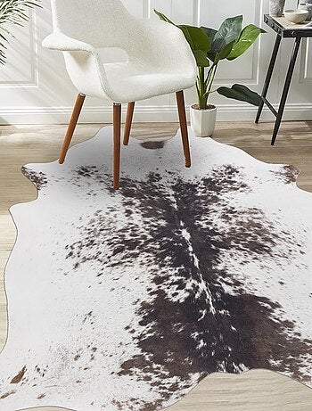Tapis kilim tissé motif faux uni ART COW