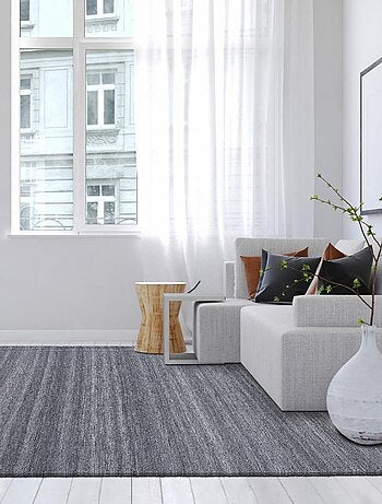 Tapis kilim tissé motif faux uni LOFODI