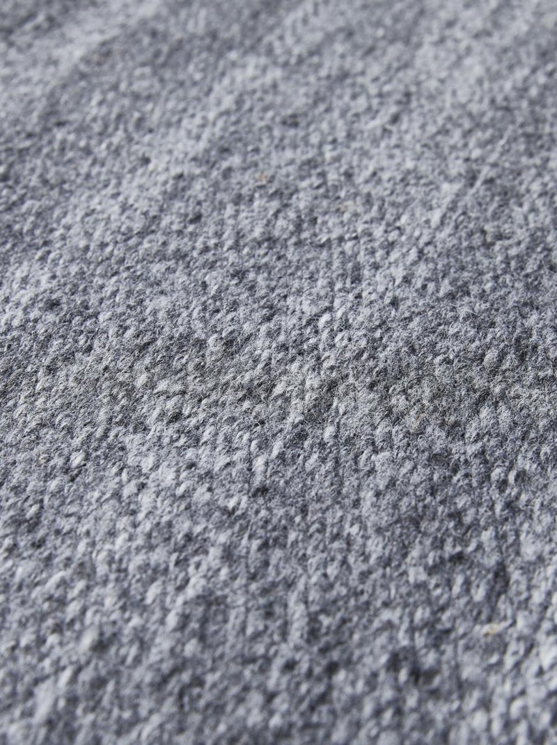 Tapis kilim tissé motif faux uni LOFODI Gris - Kiabi