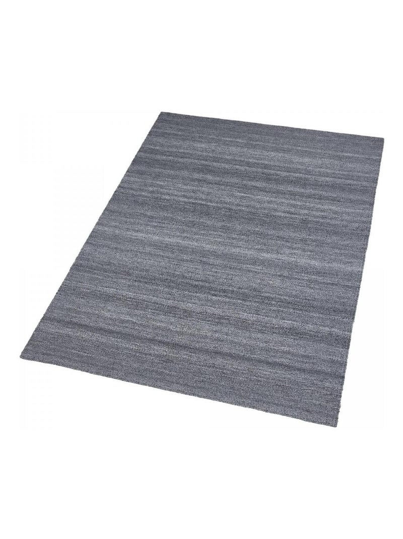 Tapis kilim tissé motif faux uni LOFODI Gris - Kiabi