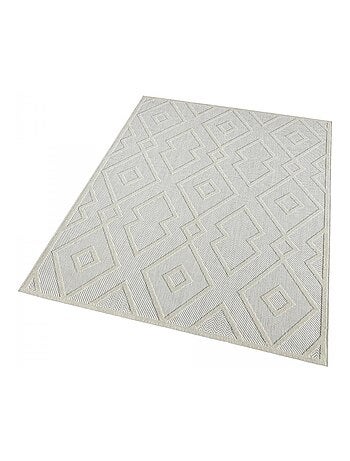 Tapis kilim tissé motif géométrique TENO A