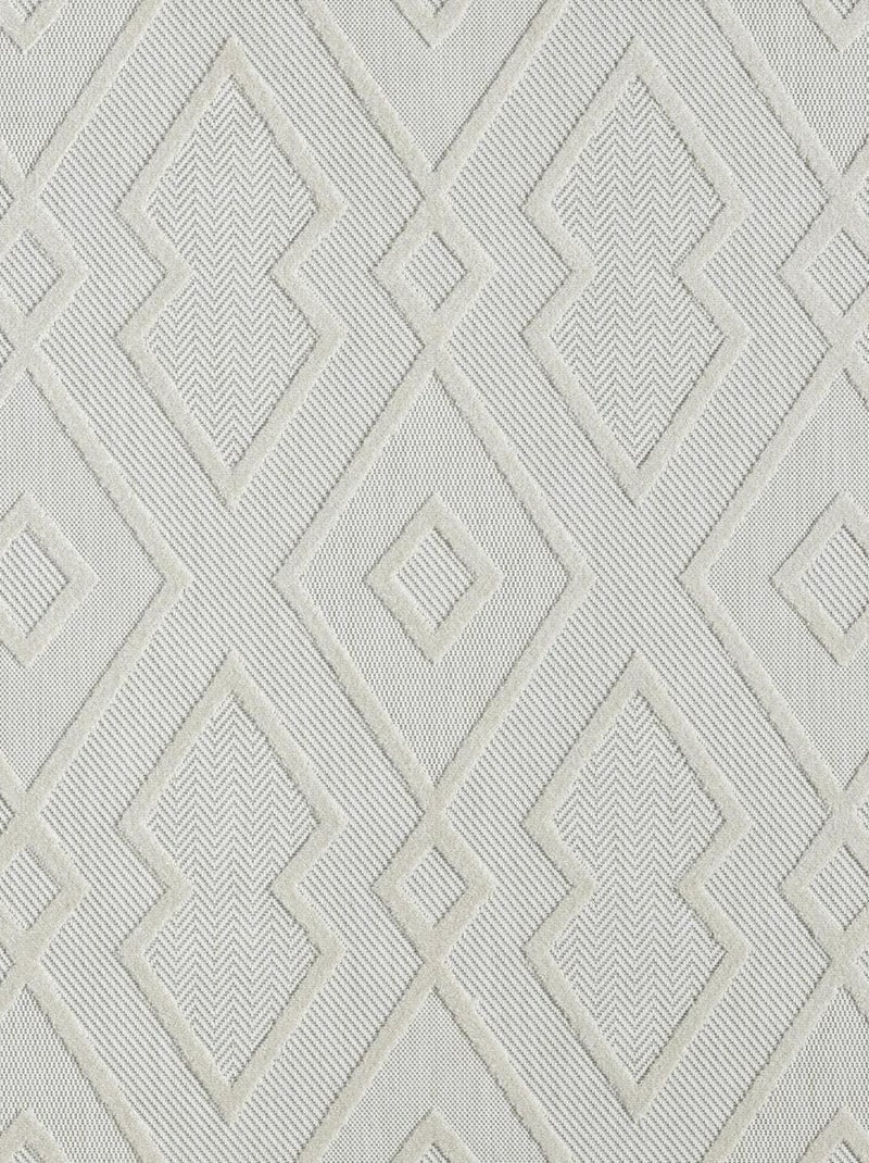 Tapis kilim tissé motif géométrique TENO A Ecru - Kiabi