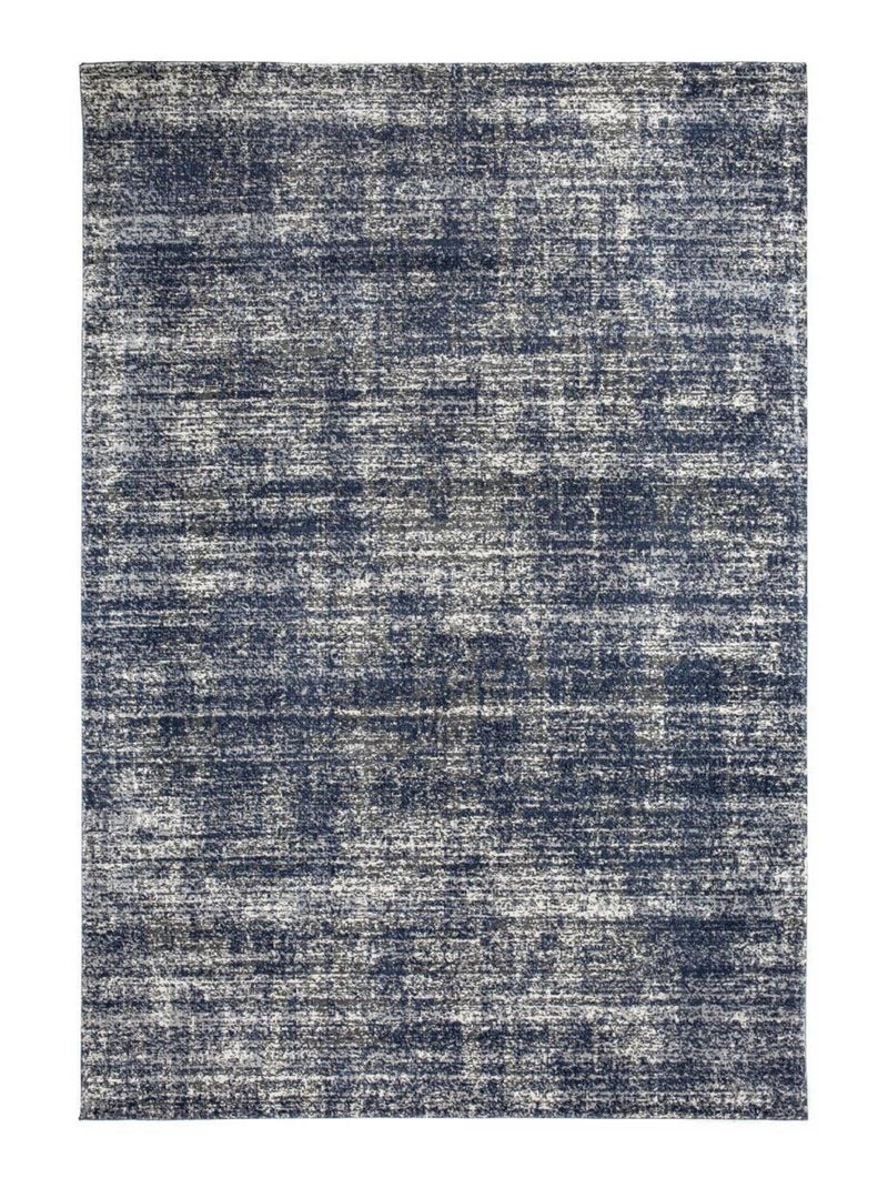 Tapis kilim tissé motif simple CLARK 12 Bleu - Kiabi