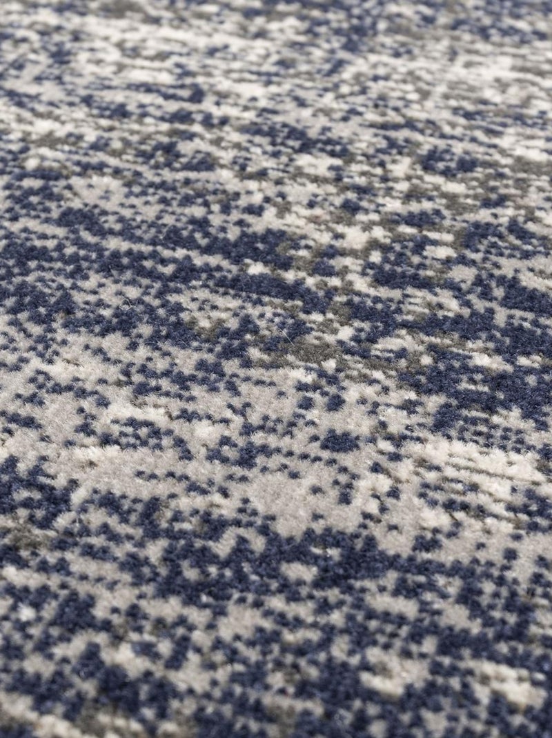 Tapis kilim tissé motif simple CLARK 12 Bleu - Kiabi