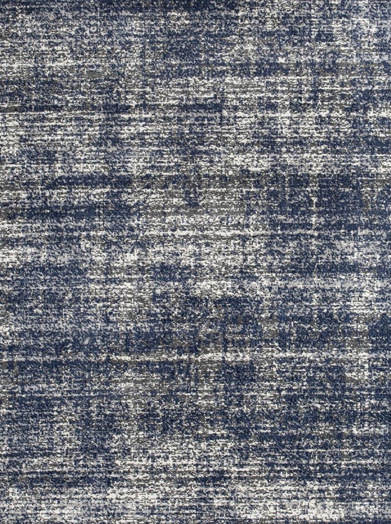 Tapis kilim tissé motif simple CLARK 12 Bleu - Kiabi