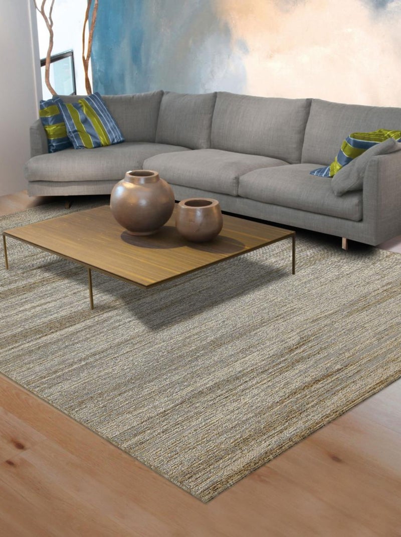 Tapis kilim tissé motif uni FUXAU Beige - Kiabi