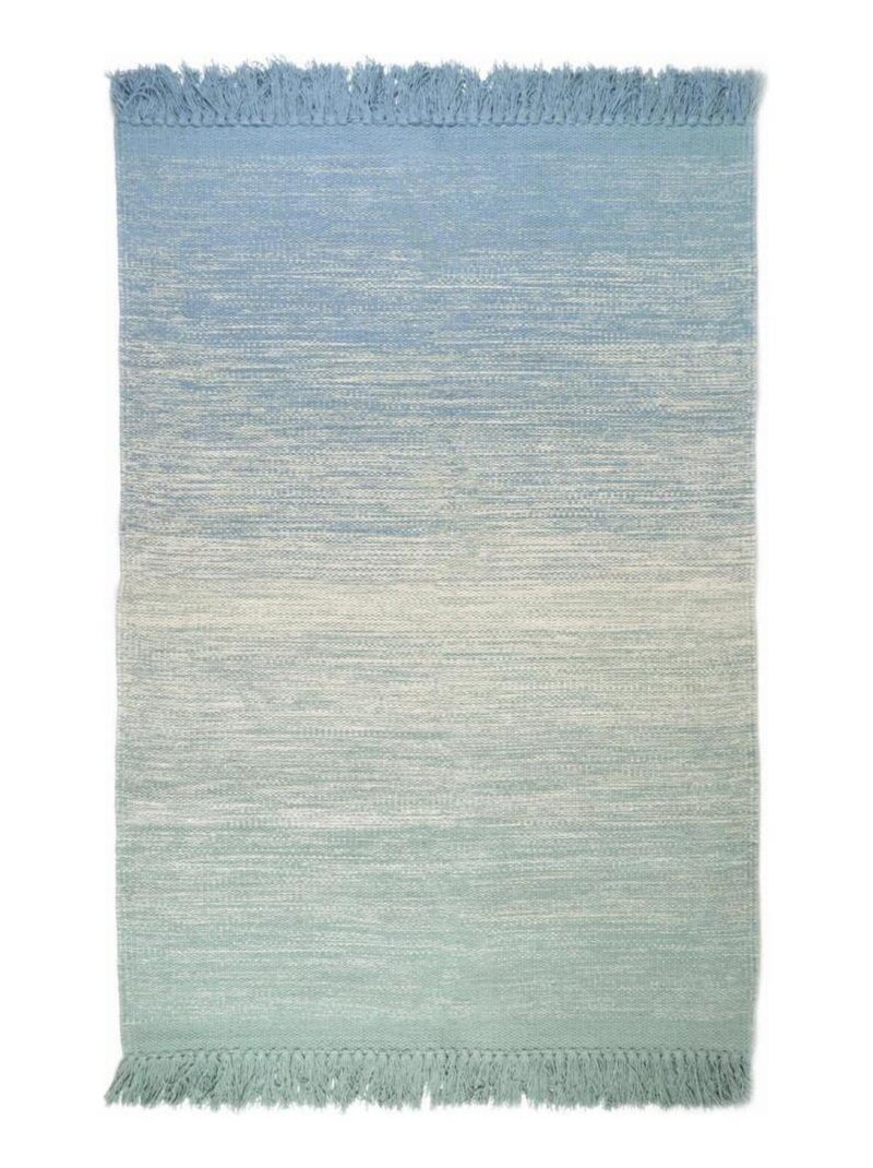 Tapis Kirthy en Coton Bleu - Kiabi