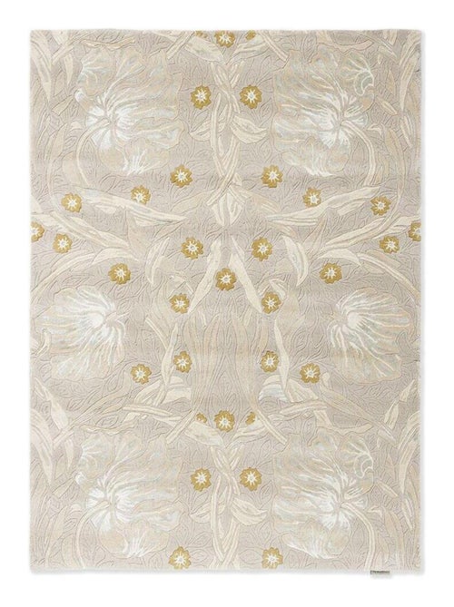 Tapis laine et viscose floral moderne rectangle Pimpernel - Kiabi
