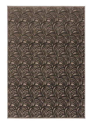 Tapis laine et viscose moderne courbe Moda