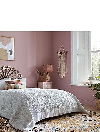 Tapis laine oriental rectangle à poils ras Dahlia