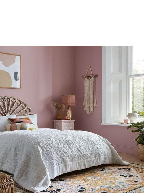 Tapis laine oriental rectangle à poils ras Dahlia - Kiabi