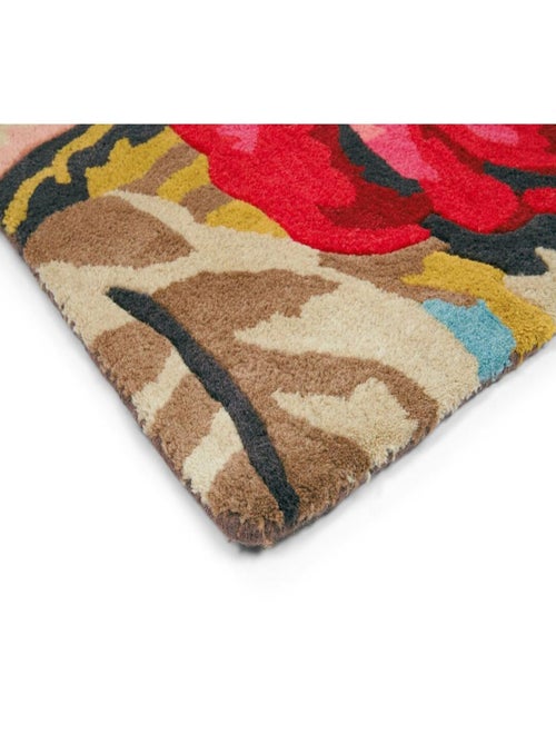 Tapis laine rectangle floral moderne Stapleton Park - Kiabi
