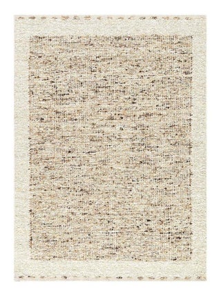 Tapis laine tissé main design poils ras Charliz