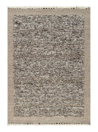 Tapis laine tissé main design poils ras Charliz