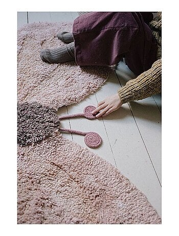 Tapis lavable en machine enfant coton Baby Butterfly