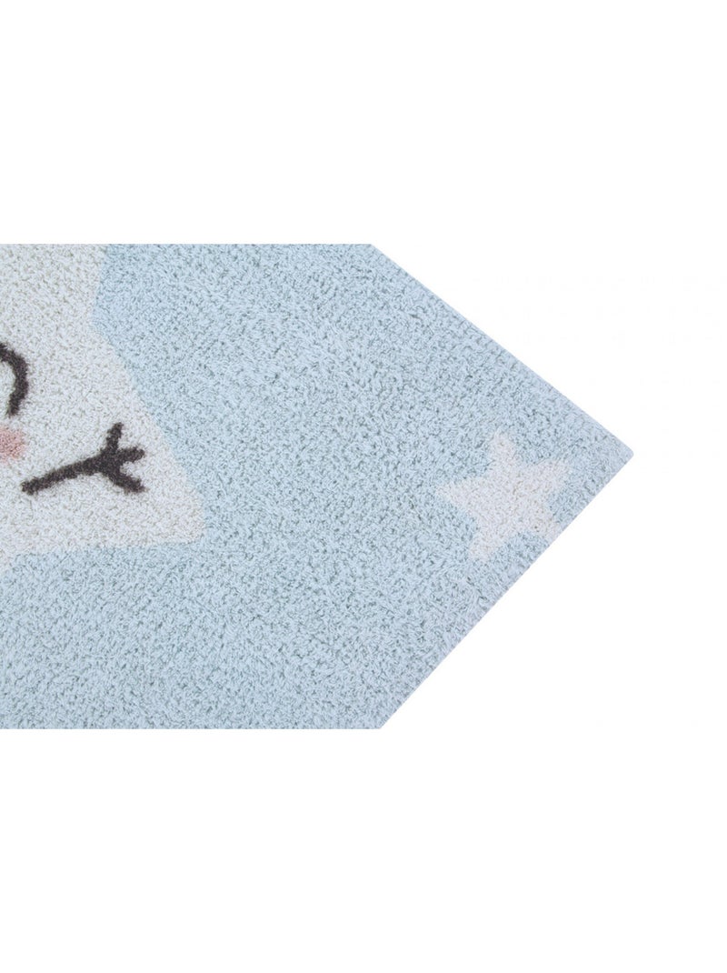 Tapis lavable en machine enfant gris Happy Star Lorena Canals Bleu - Kiabi