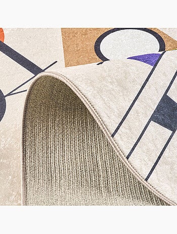 Tapis lavable en machine Stampa motif abstrait