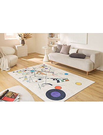 Tapis lavable en machine Stampa motif abstrait