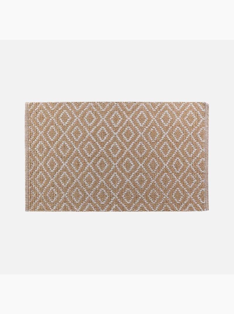 Tapis Lazaro Tissé Losanges Beige clair - Kiabi