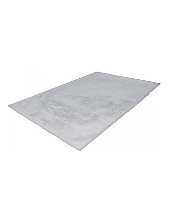 Tapis longs poils shaggy fait à la main motif uni CAREI +