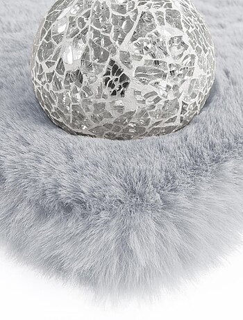 Tapis longs poils shaggy fait à la main motif uni CAREI +