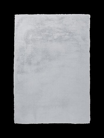 Tapis longs poils shaggy fait à la main motif uni CAREI +