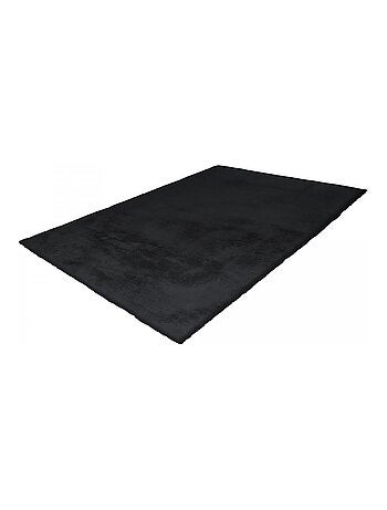 Tapis longs poils shaggy fait à la main motif uni CAREI +