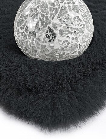 Tapis longs poils shaggy fait à la main motif uni CAREI +